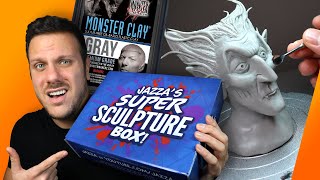 DO I LIKE IT?? Trying MONSTER CLAY for the First Time & Unboxing Jazza's Sculpture Box | Ace of Clay