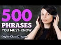 500 Phrases Every English Beginner Must Know