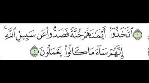 سورة المنافقون الآية 2