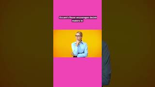 Occam’s Razor Explained in 60 Seconds