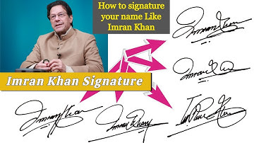 Imran Khan | Imran Khan Name Signature | Imran Name Signature | Imran Khan Signature