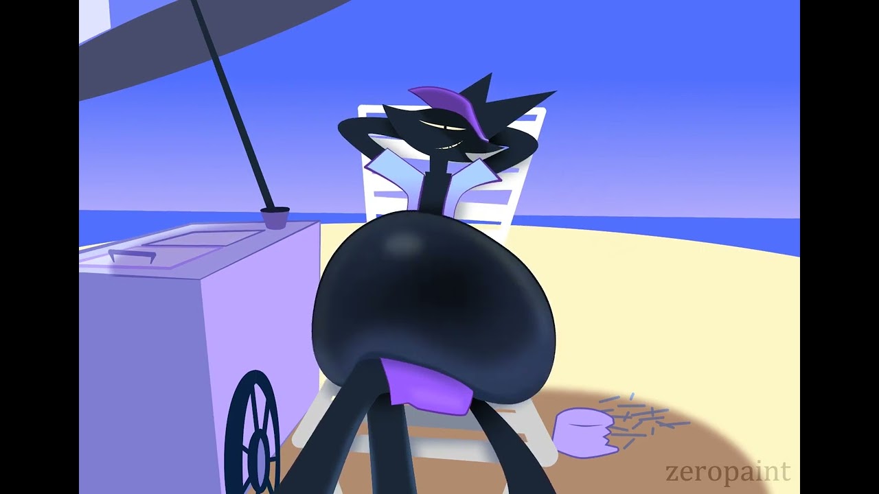 vore animation | Marsh goes to the beach to get some ice cream