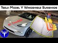 Windshield Sunshade for Tesla Model Y by ThinSGO!