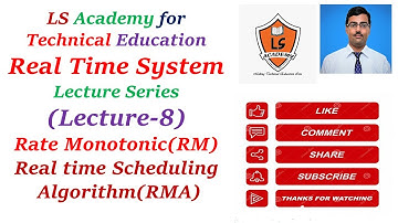 Rate Monotonic (RM) Real time scheduling Algorithm with example | RMA | Real Time System | Lecture-8