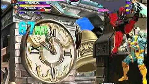 MvC2: Felicia/Magneto 90% combo