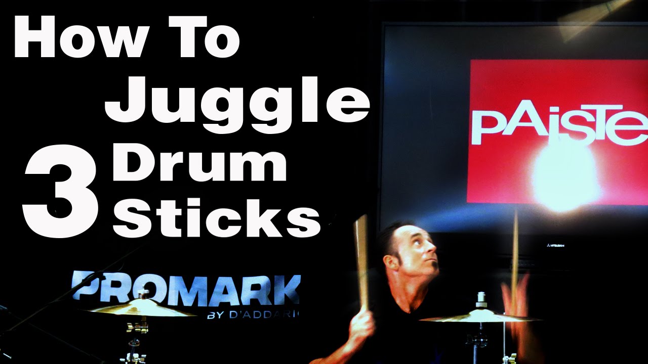 How To Juggle 3 Drumsticks - Chip Ritter