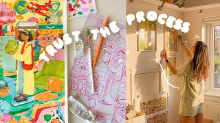 Trust the process ✷ my painting process from start to finish