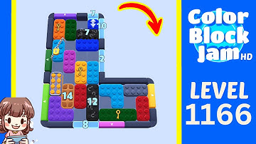 Color Block Jam Level 1166 Solution Walkthrough