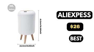 Smart Trash Can with Automatic Lid | Small Plastic Sensor Bin for Home & Office