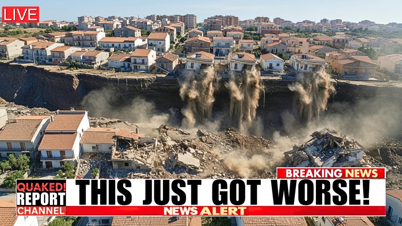 DEVELOPING: Sicily Landslide WORSENS! Red Zone Breached, 1,000ft More  Evacuating!