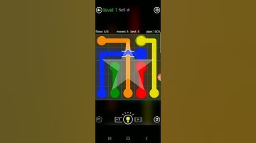 How to solve flow free bridge (Rainbow pack level 1)