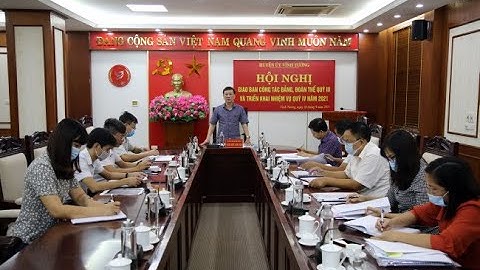 Huyện ủy Vĩnh Tường giao ban công tác Đảng, đoàn thể Quý III và triển khai nhiệm vụ quý IV năm 2021