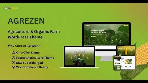 Agrezen — the fresh and modern Agriculture WordPress Theme!