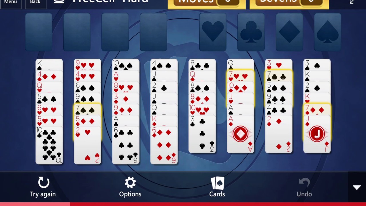 Microsoft Solitaire Collection Freecell Hard July 21 2016 Youtube