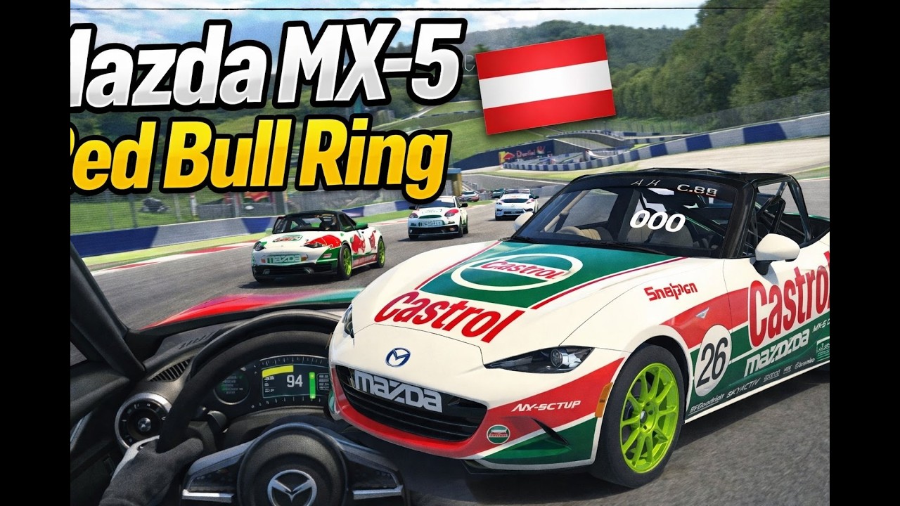 iRacing Mazda MX 5 at Red Bull Ring 🇦🇹  Close Racing & Clean Laps! REace 1