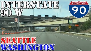 I-90 West - Seattle - Washington - 4K Highway Drive