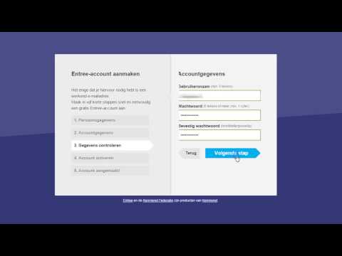 Instructiefilmpje account aanmaken