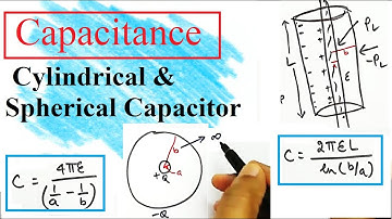 Capacitance calculation of cylindrical and spherical capacitors using Gauss