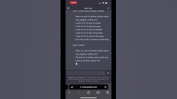 CHAT GPT made me a workout plan in 59.17 seconds #ai #chatgpt