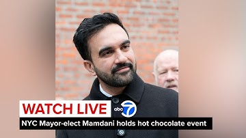 LIVE | NYC Mayor-elect Zohran Mamdani holds a "Hot Chocolate, Frozen Rent" giveaway event