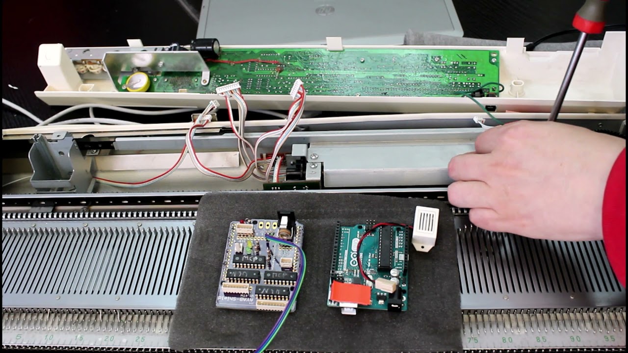 KH900+ KH965 Brother knitting machine - How to install AYAB Shield/alternative pattern control 2024