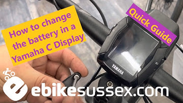 How to change the battery in Yamaha C Display