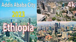 Addis Ababa City , Ethiopia 4K By Drone 2023