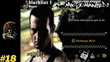 COMPLETE ALL EVENTS TO DEFEAT BLACKLIST 1 - RAZOR | NEED FOR SPEED MOST WANTED GAMEPLAY #18
