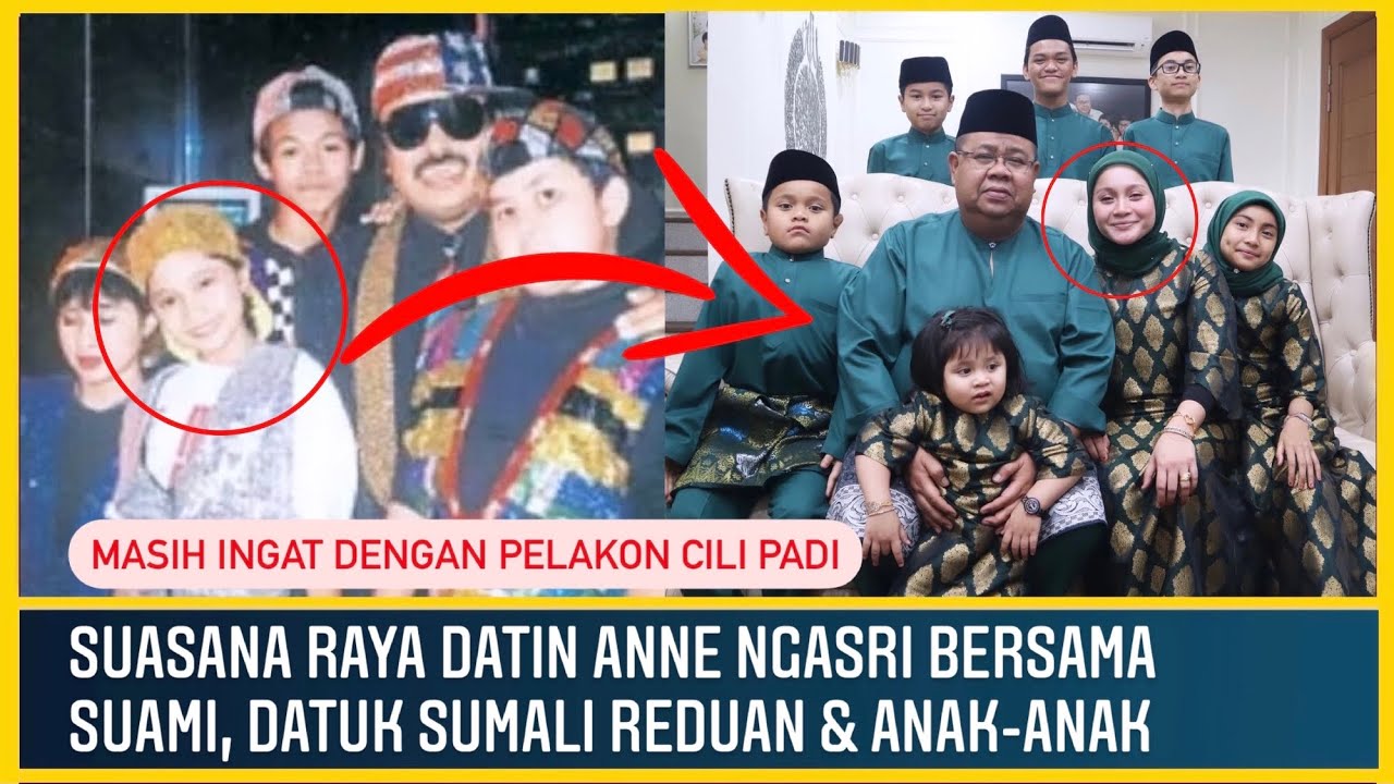 Suasana Raya Datin Anne Ngasri Bersama Suami Datuk Sumali Reduan Anak Anak Youtube