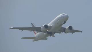 Airfrance Airbus A318 F-Gugq Takeoff At Hamburg Airport