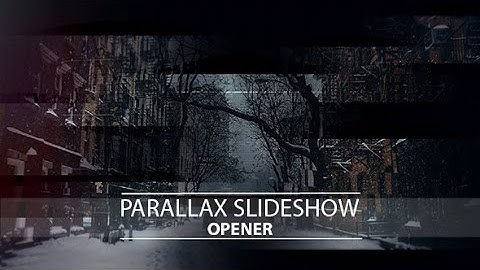 After Effects Project - Parallax Slideshow
