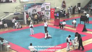 8052 45Kg Quarterfinal İrem Erdogan Vs Cagla Tekgunduz 2013 Minikler Turkiye Tkd Sampiyonasi