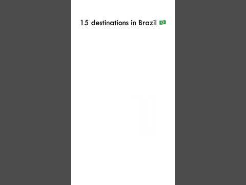 15 destinations in brazil - beyond Rio #traveltobrazil #braziltourism