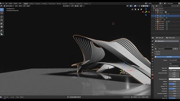 Architectural Pavilion Timelapse in Blender 2.8