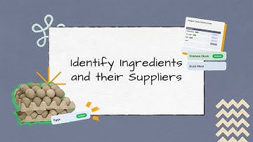 Identify Ingredients and their Suppliers in Sapaad | IM018 | Sapaad Academy