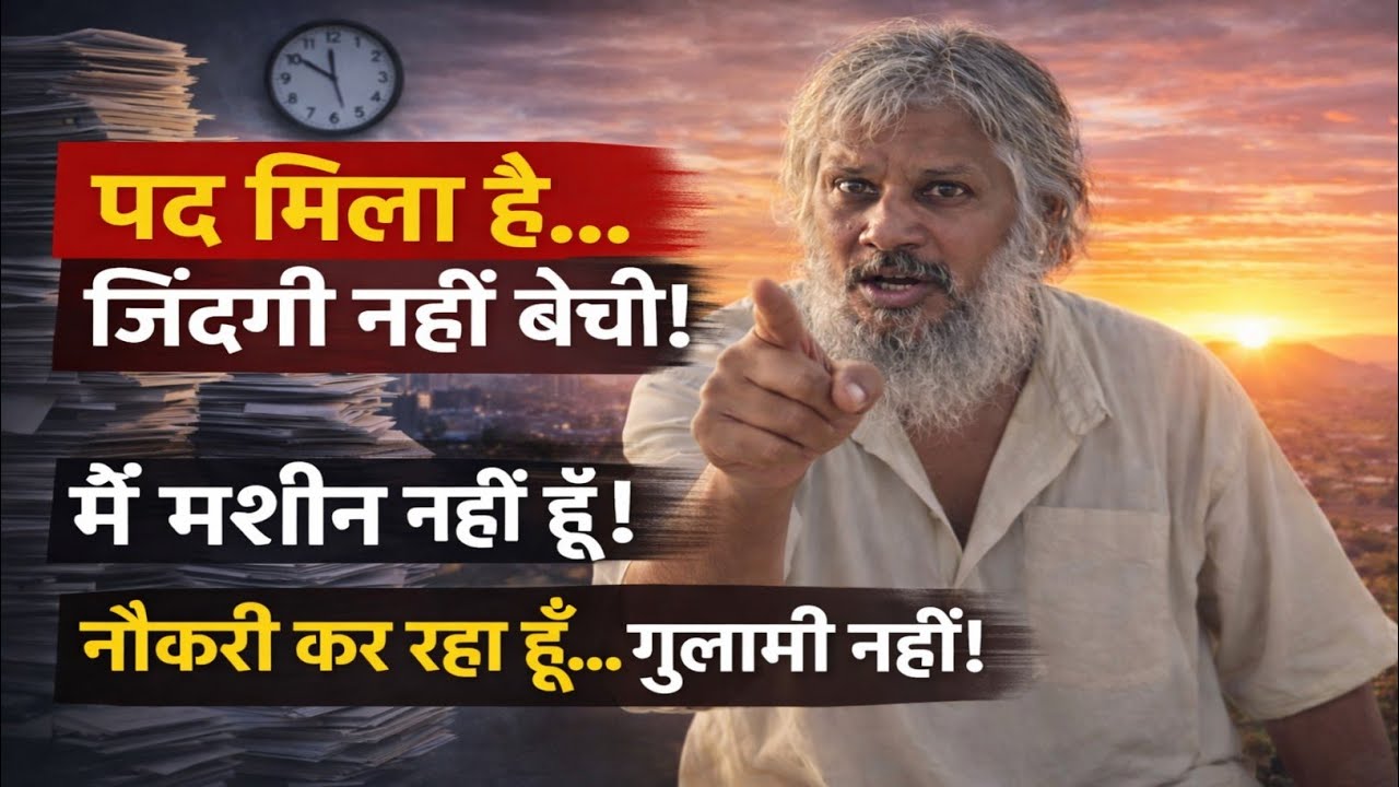 पद मिला है… जिंदगी नहीं बेची! | काम की सीमा समझो!#yogi #astrology #motivation 