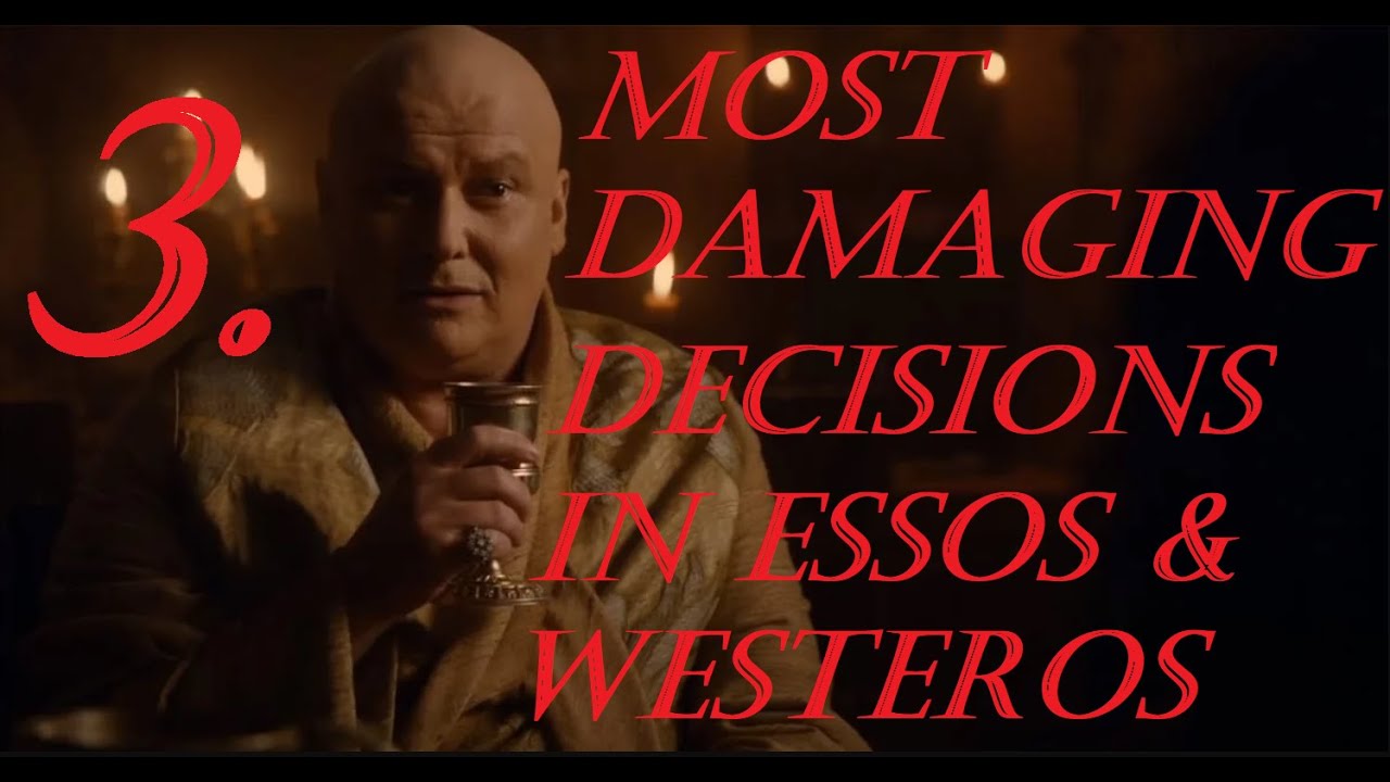 Worst Decisions In Game of Thrones Ranked from Least Damaging to Most Damaging - Season Three