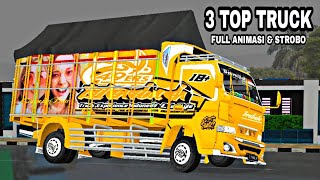 Update 3 TRUCK !! Mod bussid truck canter full strobo dan full animasi || Bus Simulator Indonesia screenshot 5
