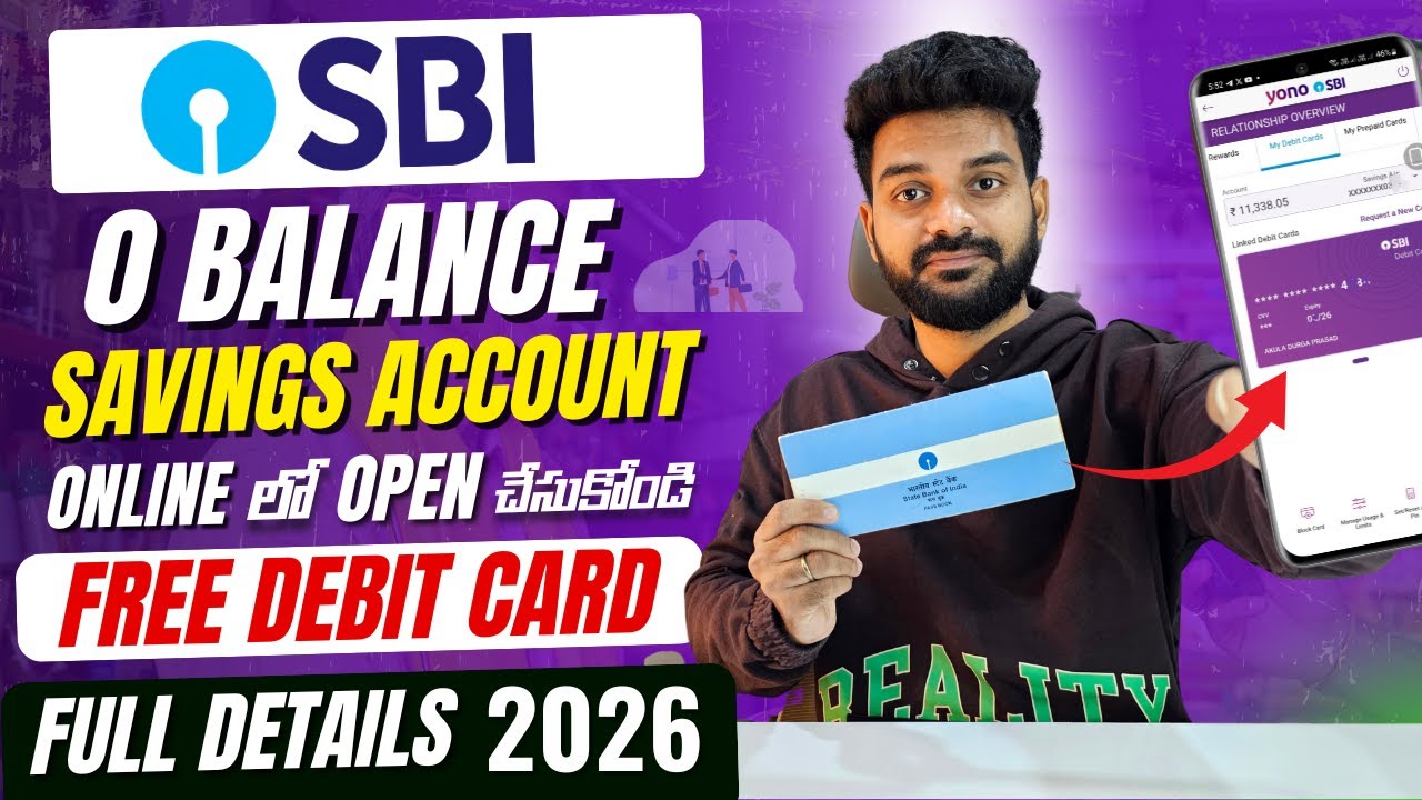 Sbi account opening online | sbi zero balance account opening online 2026 | yono sbi account opening