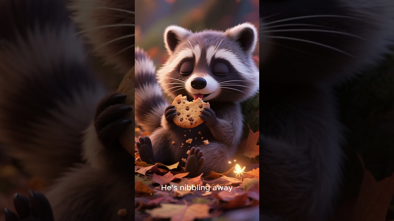 Too Cute to Sleep 🦝💤 #disney