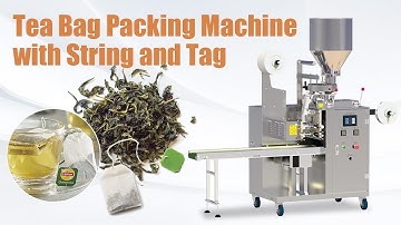 Tea Bag Packing Machine with String and Tag Automatic for Small Business