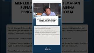 Menkeu Purbaya Sebut Pelemahan Rupiah ke Dollar AS karena pengaruh Tekanan Global