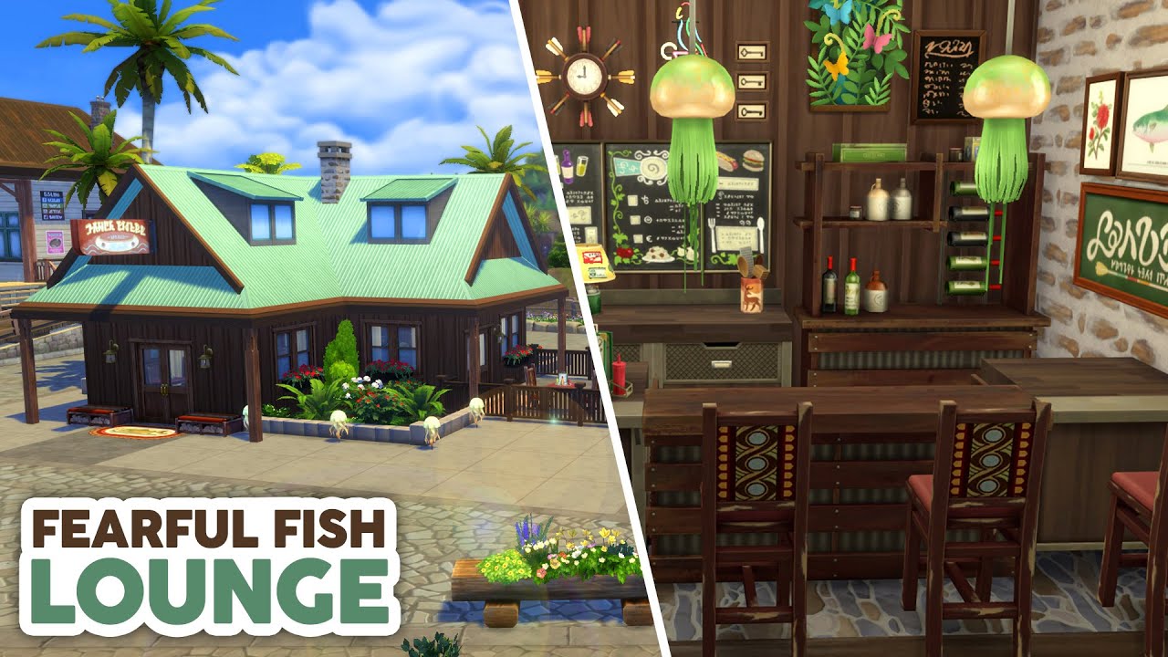 Строительство зала для ужасных рыб в дополнении The Sims 4 «Приключения ждут» 🎣