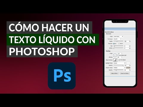 Cómo Crear o Hacer un Texto Líquido con Photoshop | Efecto Letras de Agua