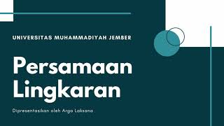 Materi sma persamaan lingkaran -