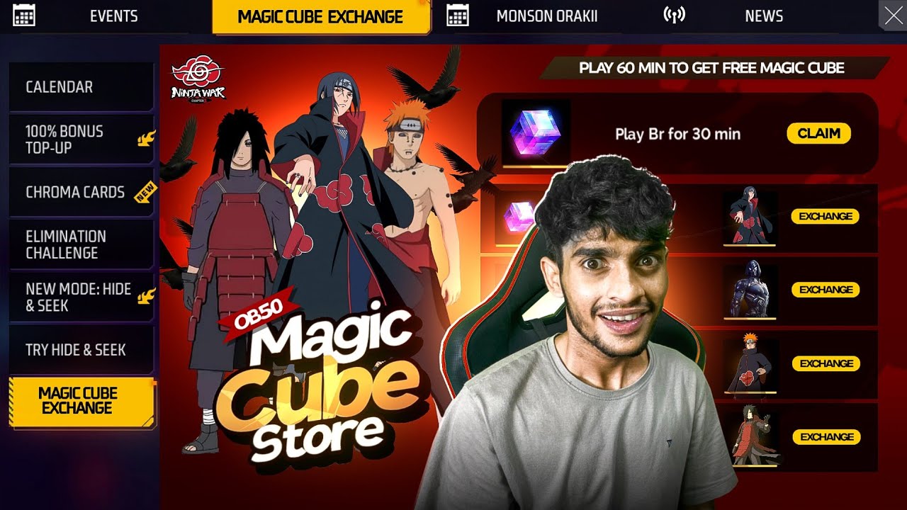 OB50 MAGIC CUBE UPDATE 🇮🇳 Free Fire MaX