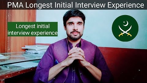 149 PMA long course Initial Interview experience