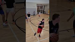 Intense Basketball Game with Impressive Moves and Shots