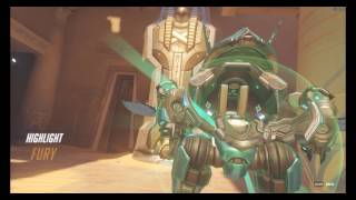 Overwatch Roadhog hooks Dva's Ult