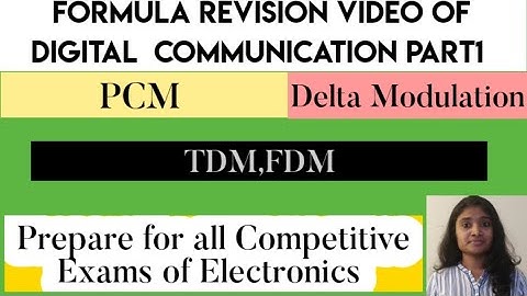 Formula Revision video  for Digital Communication Part1| ISRO|Gate|BARC|DMRC  Preparation